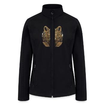 Lion face - Women’s Soft Shell Jacket - black - Front