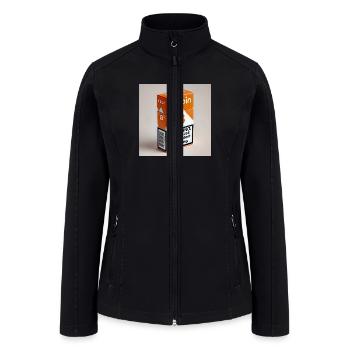 Bitcoin Btc Cryptocurrency Cigarette Package meme - Women’s Soft Shell Jacket - black - Front