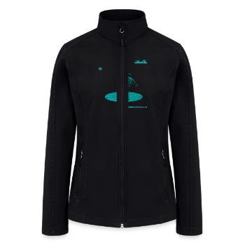Black Cyan Knuckleball 18 - Women’s Soft Shell Jacket - black - Front