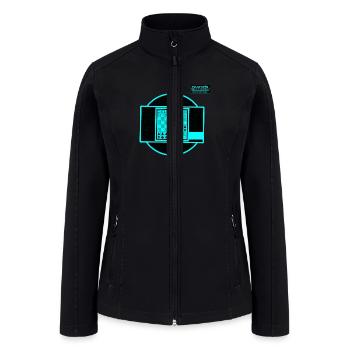 Black Sacrifices the Rook to Cyan - Women’s Soft Shell Jacket - black - Front