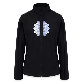 Ice Crystal - Women’s Soft Shell Jacket - black - Front