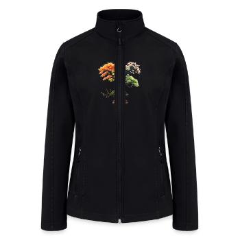Bonsai Seasons - Women’s Soft Shell Jacket - black - Front