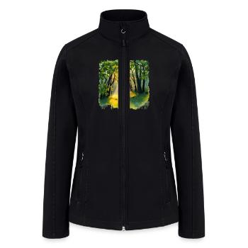 The Forest's Awakening - Women’s Soft Shell Jacket - black - Front