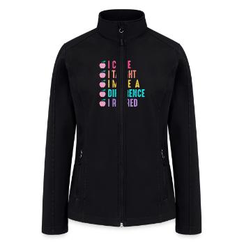 i came i thought i made a difference - Women’s Soft Shell Jacket - black - Front