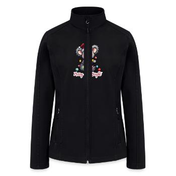 Koala merry bright - Women’s Soft Shell Jacket - black - Front