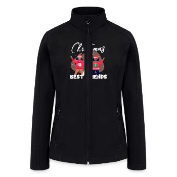 Best Friends Christmas - Women’s Soft Shell Jacket - black - Front