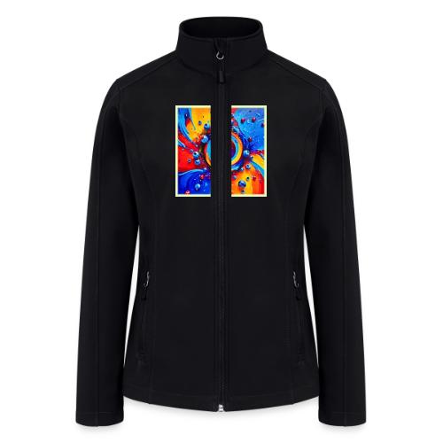 Vibrant Berry Vortex - Women’s Soft Shell Jacket