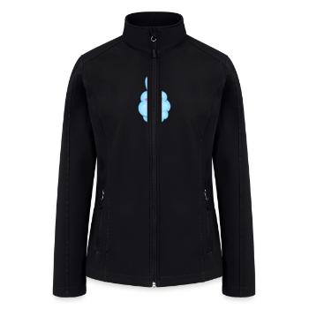 Cute Cotton Candy Bunny - Women’s Soft Shell Jacket - black - Front