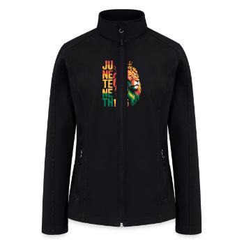 Juneteenth 1865 - Women’s Soft Shell Jacket - black - Front