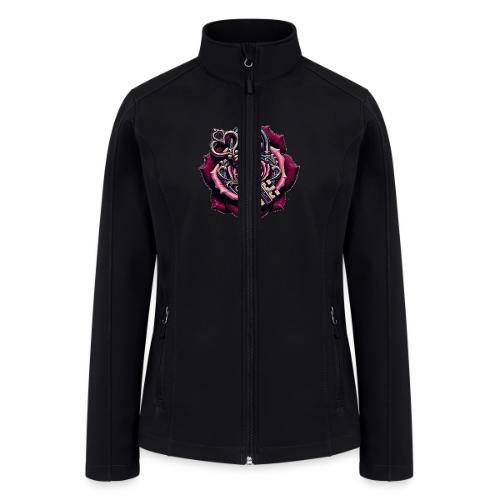 You Hold the Key to My Heart Rose Lock T-Shirt - Women’s Soft Shell Jacket