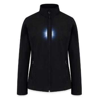 Blue Glow - Women’s Soft Shell Jacket - black - Front