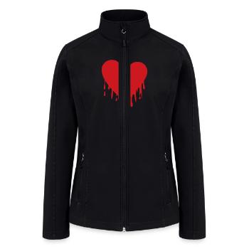 Broken heart - Women’s Soft Shell Jacket - black - Front