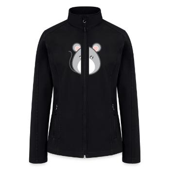 Mouse - Women’s Soft Shell Jacket - black - Front