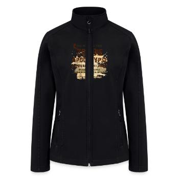 Zombie Apocalypse Team Leader 02 - Women’s Soft Shell Jacket - black - Front