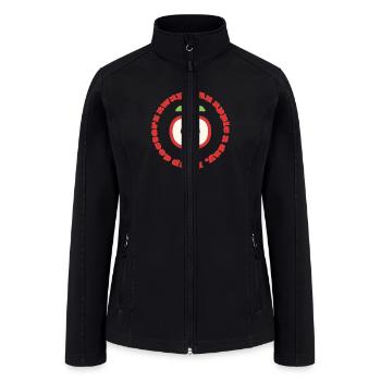 An apple a day, keep doctors away. - Women’s Soft Shell Jacket - black - Front