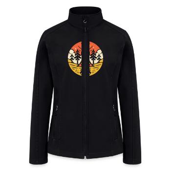 CAMP AND BONFIRE - Women’s Soft Shell Jacket - black - Front