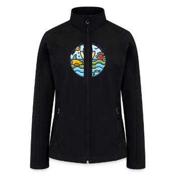 Marine Conservation - Women’s Soft Shell Jacket - black - Front