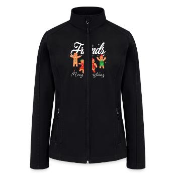 Best Friends Christmas - Women’s Soft Shell Jacket - black - Front