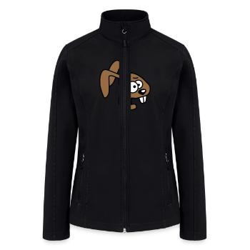 Rabbit Terrified Anxious Desperate Confused Cool - Women’s Soft Shell Jacket - black - Front