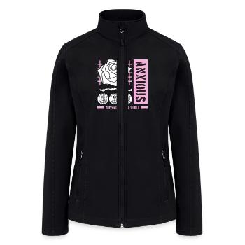 Anxious - Women’s Soft Shell Jacket - black - Front