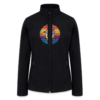 Kawaii bubble tea - Women’s Soft Shell Jacket - black - Front