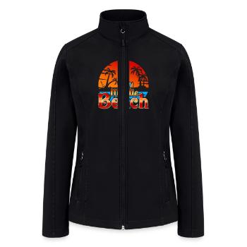 Cool sunset myrtle beach Active - Women’s Soft Shell Jacket - black - Front