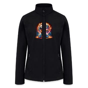 Disco Lakeland Terrier dog - Women’s Soft Shell Jacket - black - Front