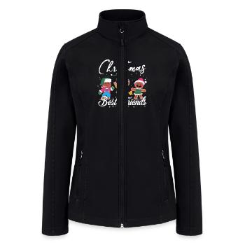 Best Friends Christmas - Women’s Soft Shell Jacket - black - Front