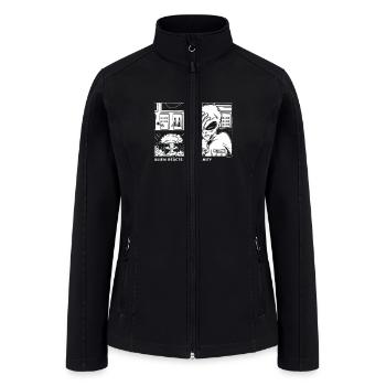 Alien reaction to humanity, eww humans - Women’s Soft Shell Jacket - black - Front
