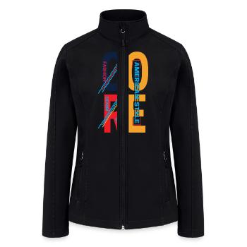 American Style Core Denim - Women’s Soft Shell Jacket - black - Front