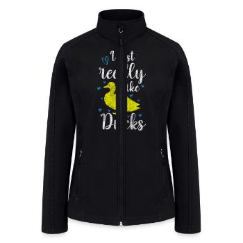 Ducks Quack Drake Bathtub - Women’s Soft Shell Jacket - black - Front