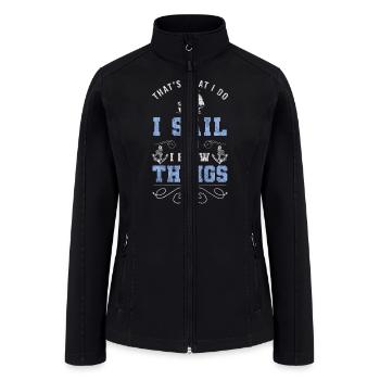 Sailing Boat Sea Sail - Women’s Soft Shell Jacket - black - Front