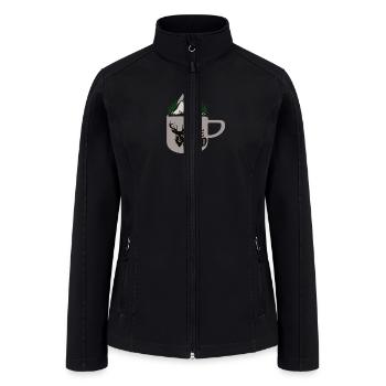 INTO THE WILD - Women’s Soft Shell Jacket - black - Front