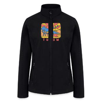 Tulum Mexico Premium - Women’s Soft Shell Jacket - black - Front