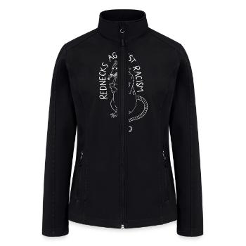 Rednecks Against Racism Apparel - Women’s Soft Shell Jacket - black - Front