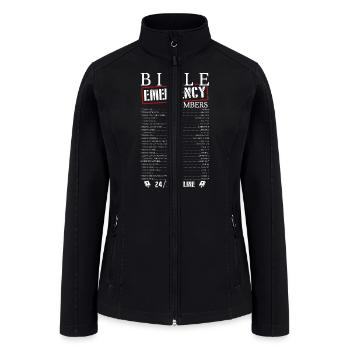 Bible Emergency Numbers - Women’s Soft Shell Jacket - black - Front
