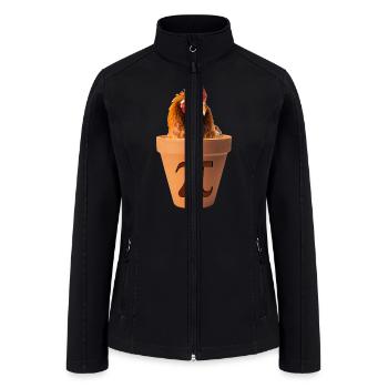 Chicken Pot Pi Funny Math Pi Day - Women’s Soft Shell Jacket - black - Front