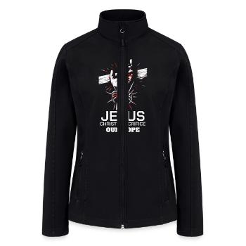 Christ Sacrifice Hope - Women’s Soft Shell Jacket - black - Front