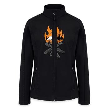 Camp Fire - Women’s Soft Shell Jacket - black - Front