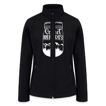 Collect Memories Camping Wanderlust Outdoors - Women’s Soft Shell Jacket - black - Front