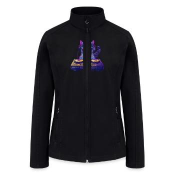 Cat DJ Sunglass Headphones - Women’s Soft Shell Jacket - black - Front