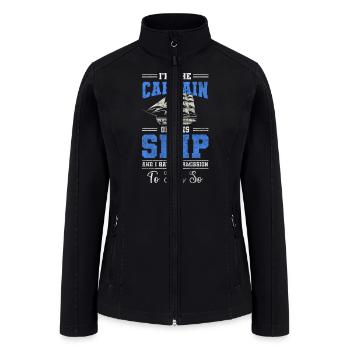 Sailing Boat Boat Sail Vacation - Women’s Soft Shell Jacket - black - Front