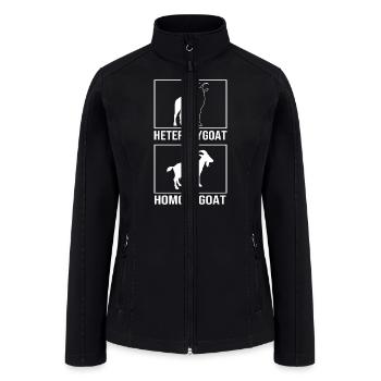 Molecular Biologist Biology Squad Heterozygoat - Women’s Soft Shell Jacket - black - Front