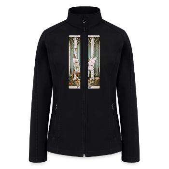 The Artist Tarot Card - Women’s Soft Shell Jacket - black - Front