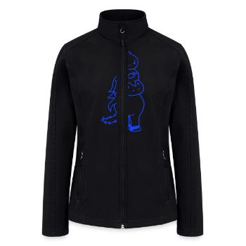 Duck Riding Head Sitting Horse Rider 2 Friends Fun - Women’s Soft Shell Jacket - black - Front
