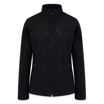 clouds - Women’s Soft Shell Jacket - black - Front