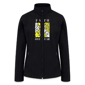 Faith Over Fear - Women’s Soft Shell Jacket - black - Front