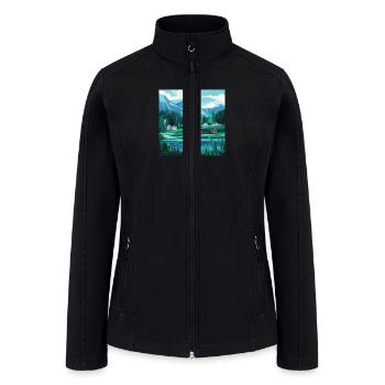 sea view - Women’s Soft Shell Jacket - black - Front
