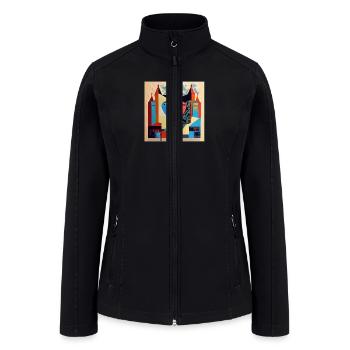 Broken heart - Women’s Soft Shell Jacket - black - Front