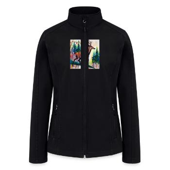 Running away - Women’s Soft Shell Jacket - black - Front